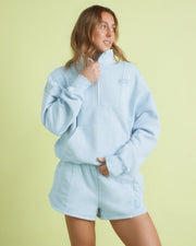 Player 1/4 Zip Crew - Powder Blue