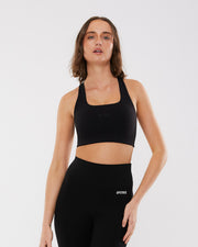 Racer Back Crop - Black