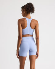 Racer Back Crop - Chambray Blue