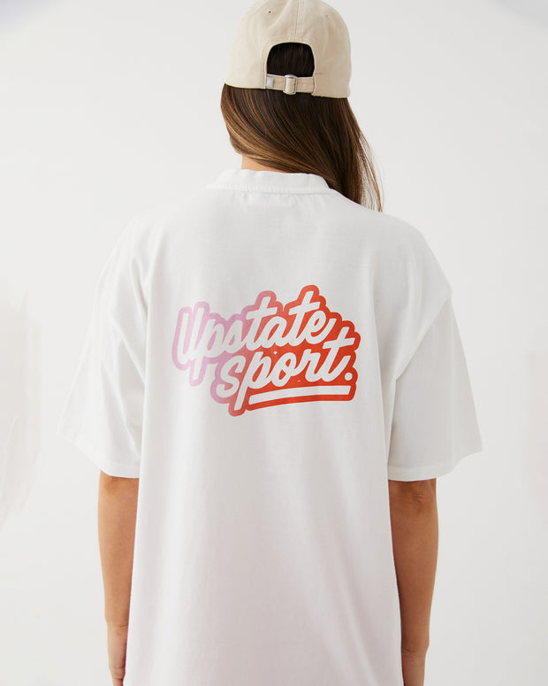 Hustle Tee - White Bubble Gradient