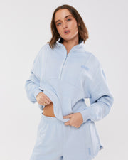 Player 1/4 Zip Crew - Powder Blue