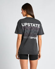 Thrive Tee - Washed Black Stacked