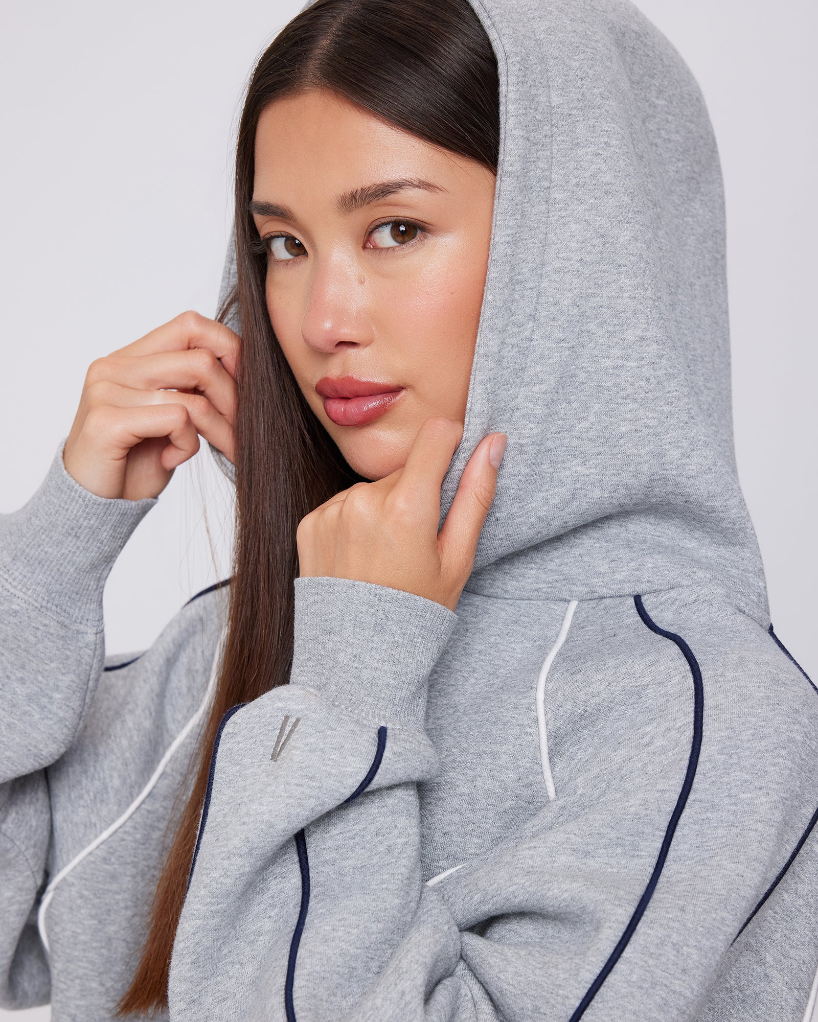Velocity Hoodie - Grey Marle | Womens Fleece Hoodie – Upstate Sport