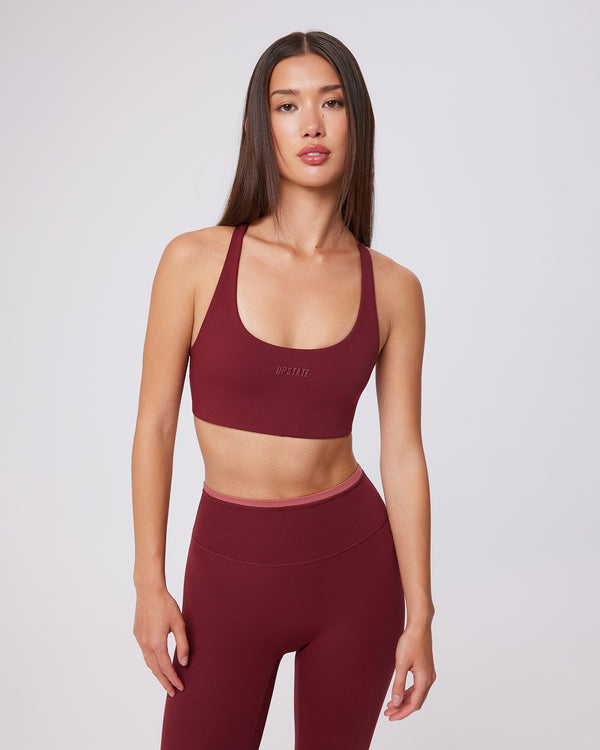Air Sculpt Move Crop - Warm Cherry