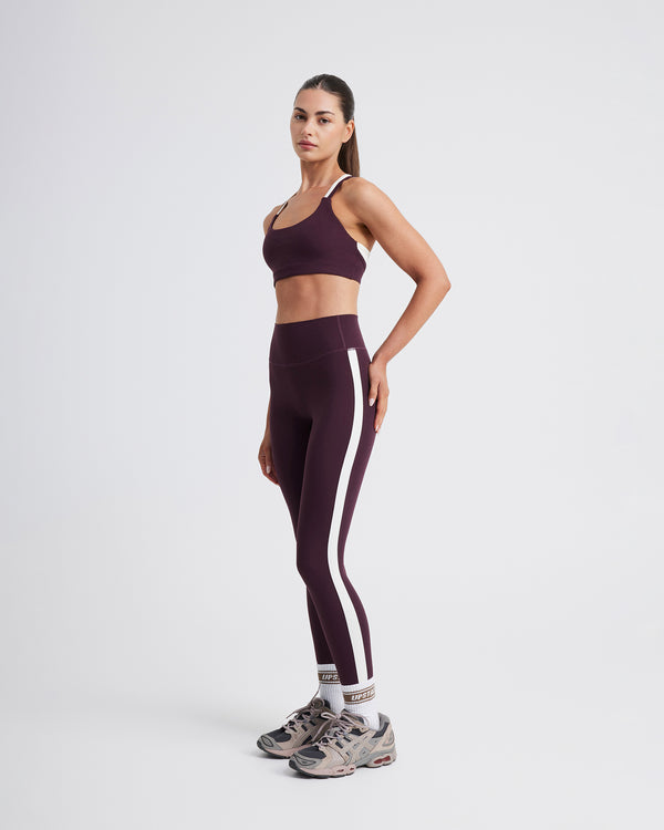 Air Sculpt 7/8 Stripe Tight - Merlot