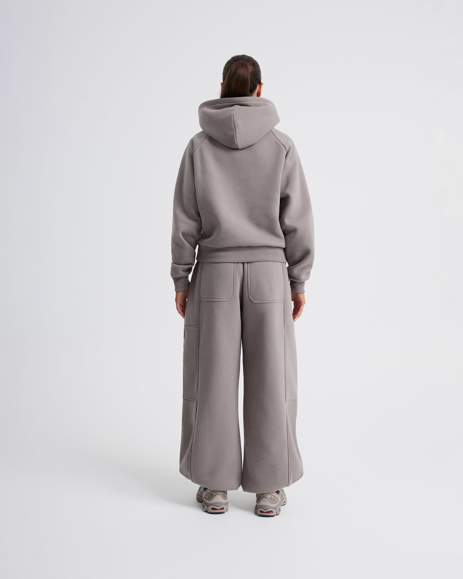 Plush Cropped Half Zip Hoodie - Cinder – Upstate Sport