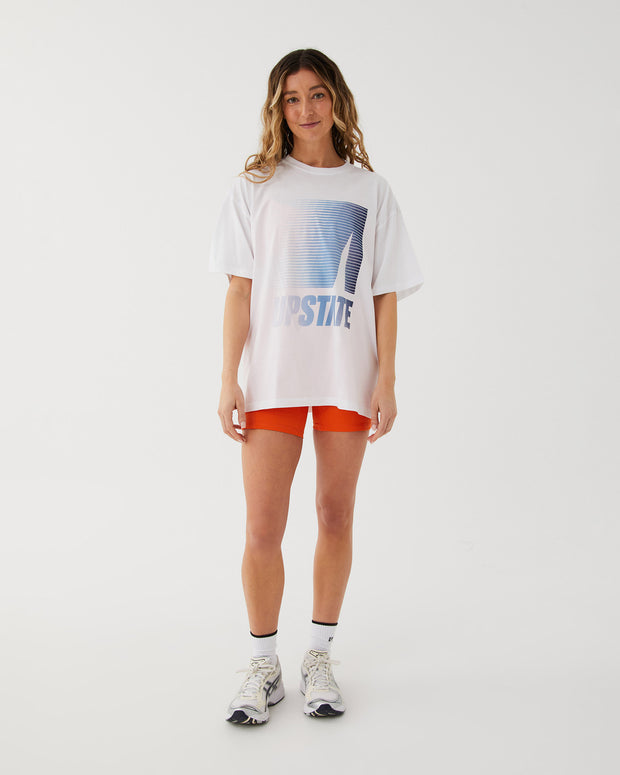 Hustle Tee - White / Fade