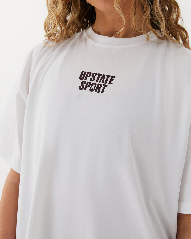 Hustle Tee - White / Banana / Cherry