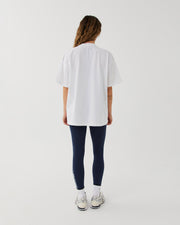 Hustle Tee - White / Duel Stripe