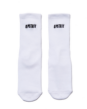 Crew Sock - White / Black Arrow