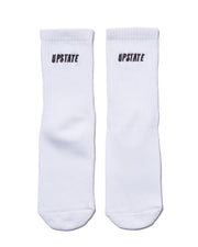 Crew Sock - White / Slate Arrow