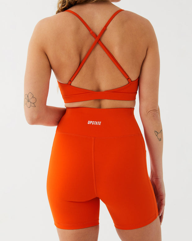 Butter Cruze Crop - Flame Red