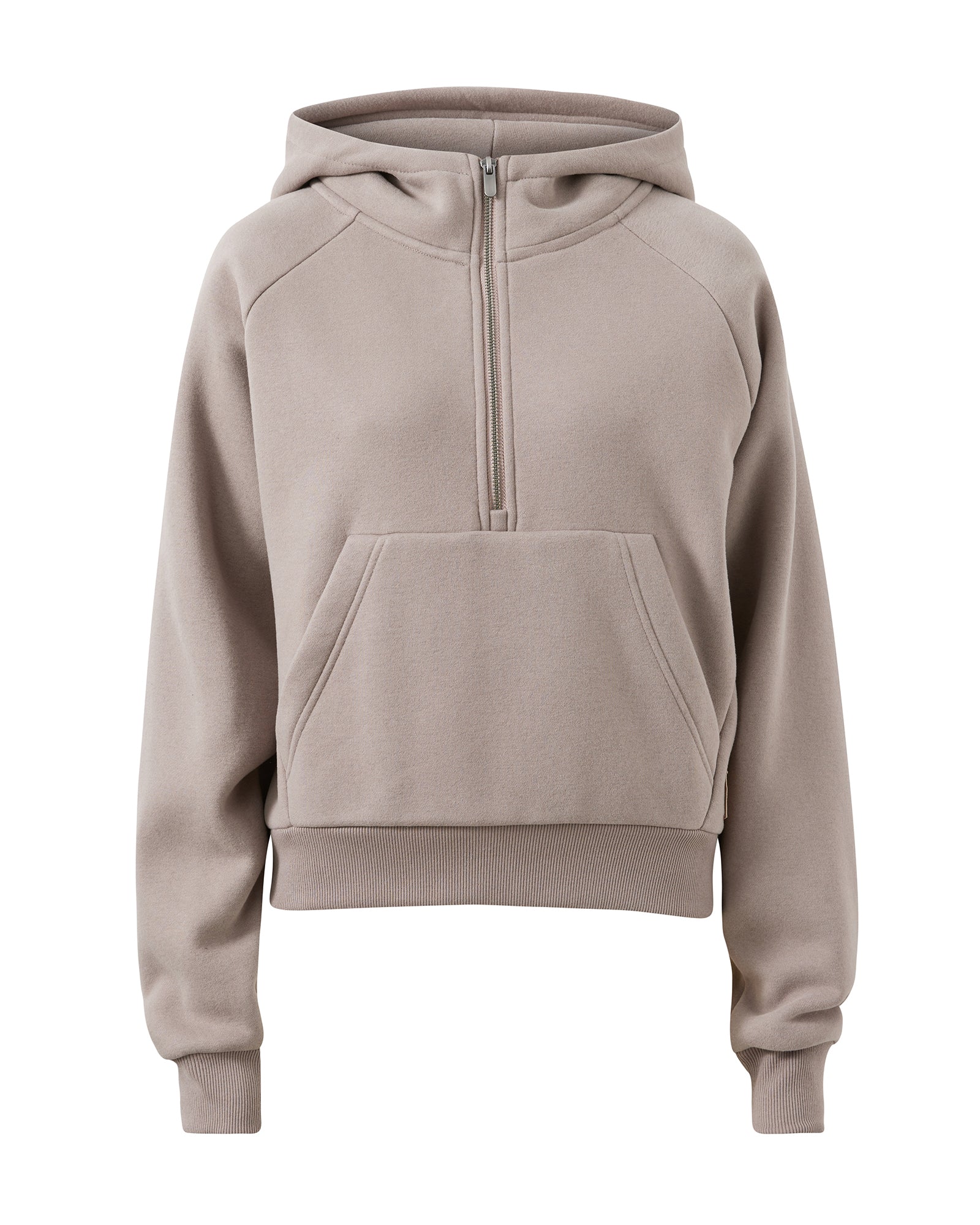 Plush Cropped Half Zip Hoodie - Cinder – Upstate Sport
