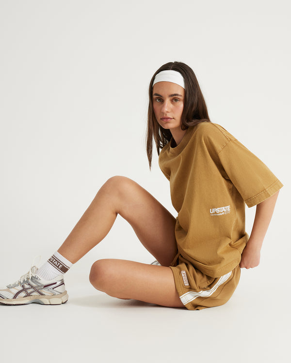 Transit T-Shirt - Toffee/Snow Wash