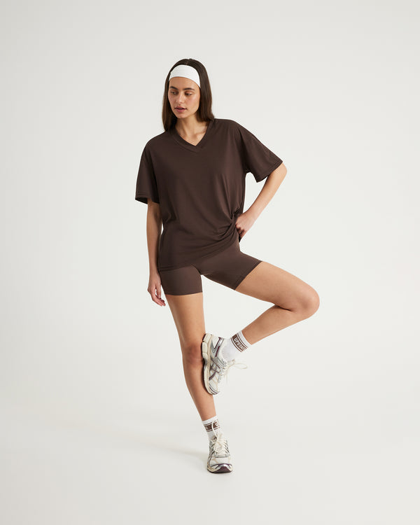 Air Flex V-Neck T-Shirt - Espresso