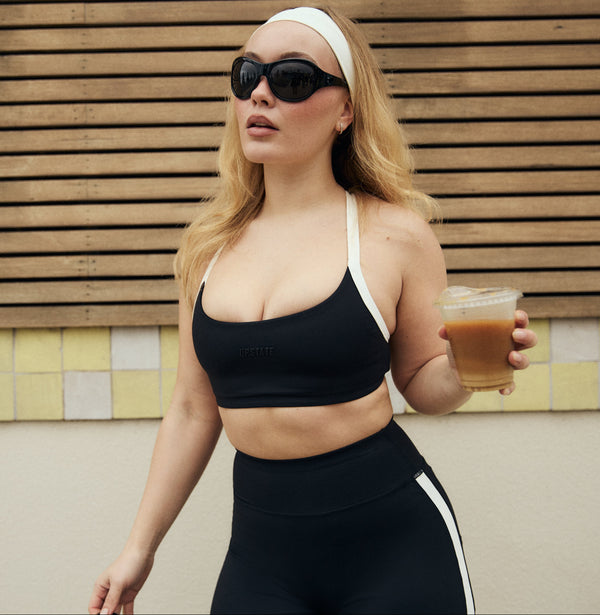 Air Sculpt Move Crop - Black /Vintage White